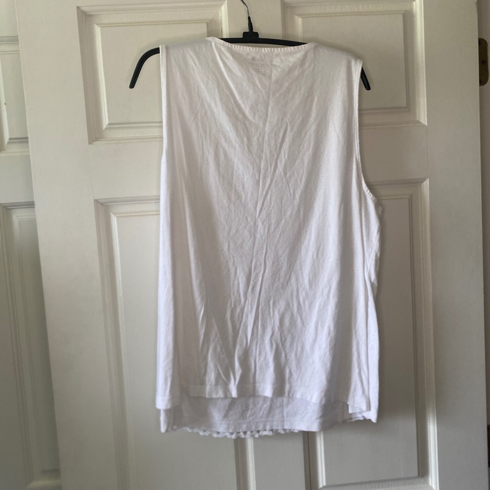 *SET* Chico's Zenergy Collection White Eyelet Jacket & Tank - Sz XL (Chico's 3) - Picture 9 of 13